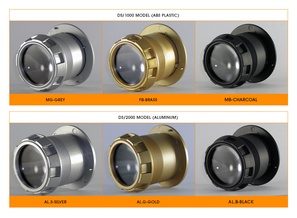 Door Scope DS1000 Finish Options