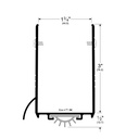 Pemko 2211AV Extended Door Bottom with Vinyl insert and Rain Drip