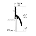 Pemko 345ANB Sill Sweep, Nylon Brush Sweep and Rain Drip
