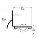 Pemko 210AV x 36" Door Shoe with Rain Drip - Aluminum