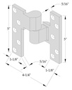 ABH 019 US32D 3/4" Offset Intermediate Pivot