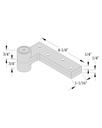 ABH 0180 US32D 3/4" Offset Top Pivot