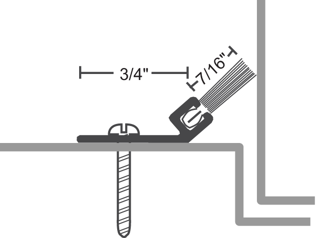 National Guard Products A626A Nylon Brush Weatherstrip