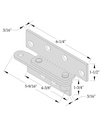 ABH 0923-US2C Door & Frame Reinforcing Pivot