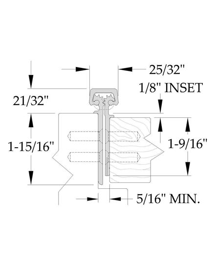 ABH A111HD-83" Continuous Full Mortise Hinge