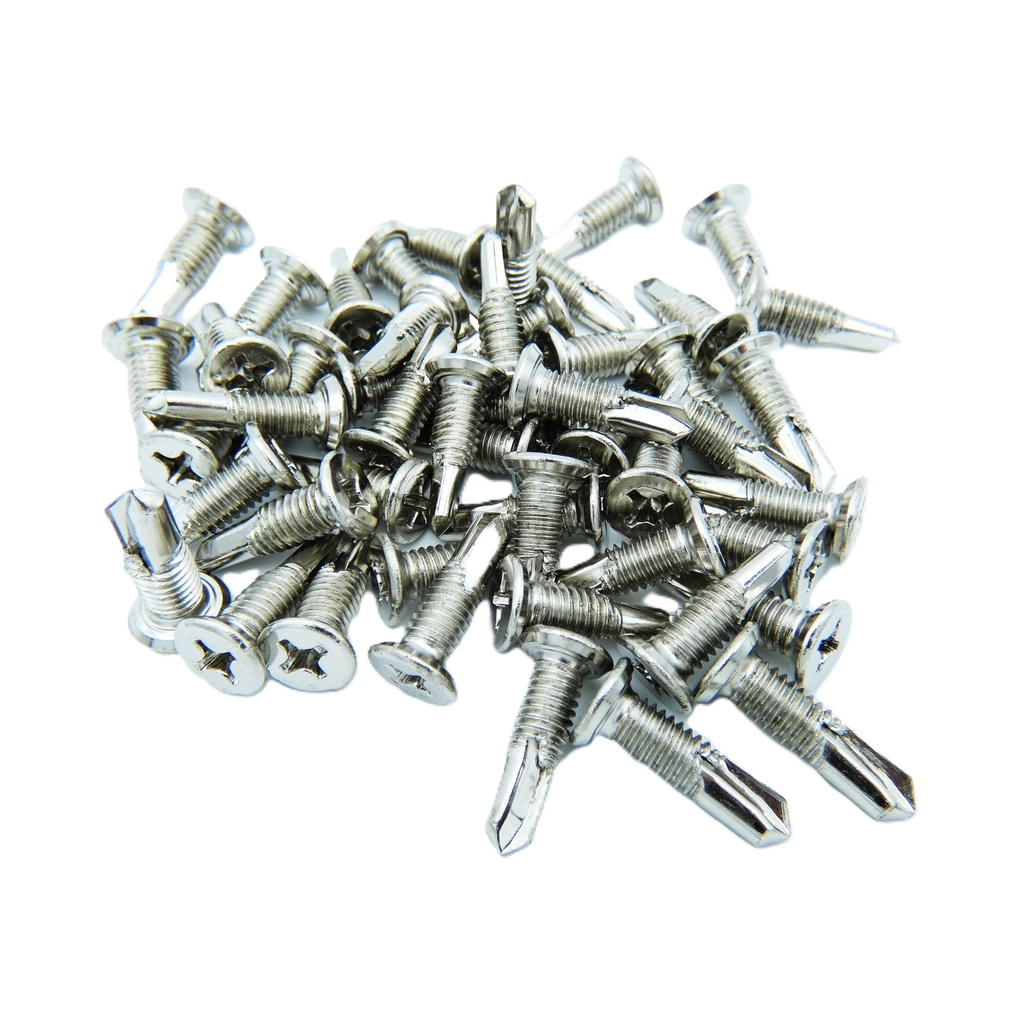 GKL HSP-M, Retrofit Machine Screws with Self Tapping, Nickel Plated-pkg50