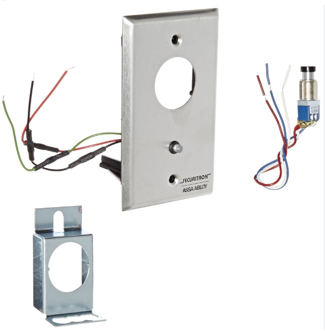 Securitron MKA Mortise Key Switch, Alternate SPDT Single Gang with LED Indicator less Cylinder 