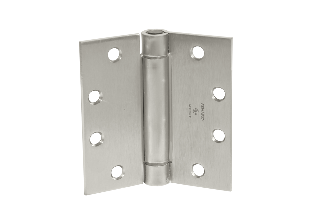 McKinney 1552 4.5" x 4.5" Stainless Steel Spring Hinge