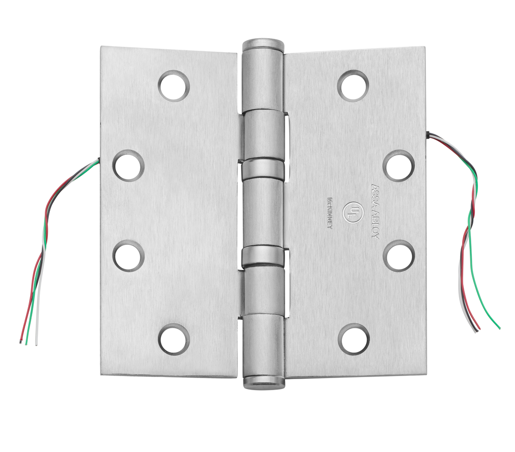 McKinney TA2714 CC4 4.5" x 4.5" Ball Bearing 4 Wire Electric Hinge US26D