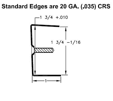 All Metal Stamping 206 83-1/4" Door Edging