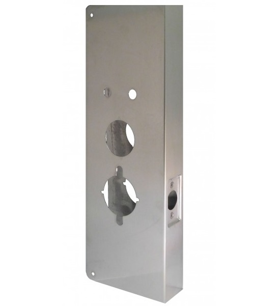 Don-Jo 27-CW Stainless Steel Wrap-Around Plate for Alarm Lock 2700, T2, and 3000 Series Locks