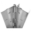 ABH A505-83-1/8" x US32D Pin and Barrel Hinge with Edge Guard - Stainless Steel