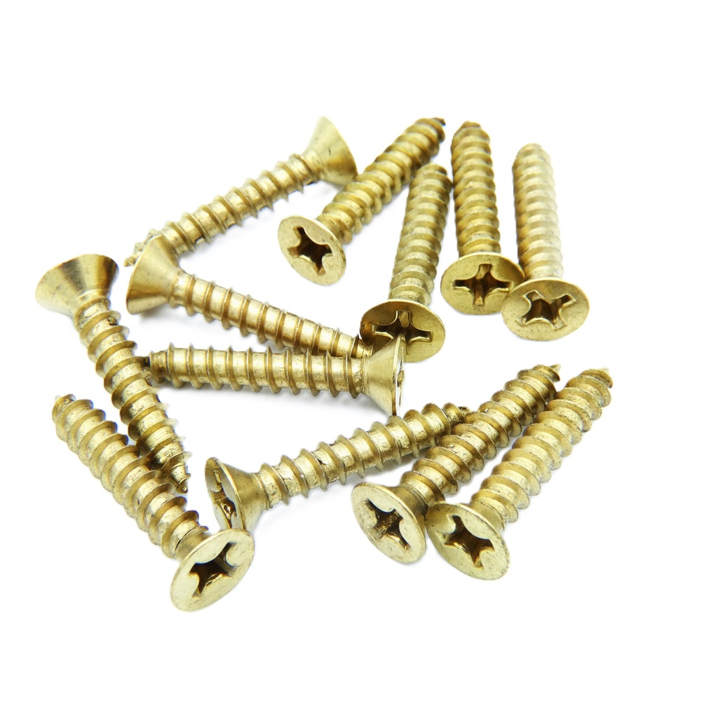 Hager 1-810-5952 Hinge Screws, Wood #12 x 1-1/4 FPHW US4-pkg12