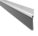 Pemko 18137CNB Sill Sweep with 1-3/8" length Gray Nylon Brush, Aluminum