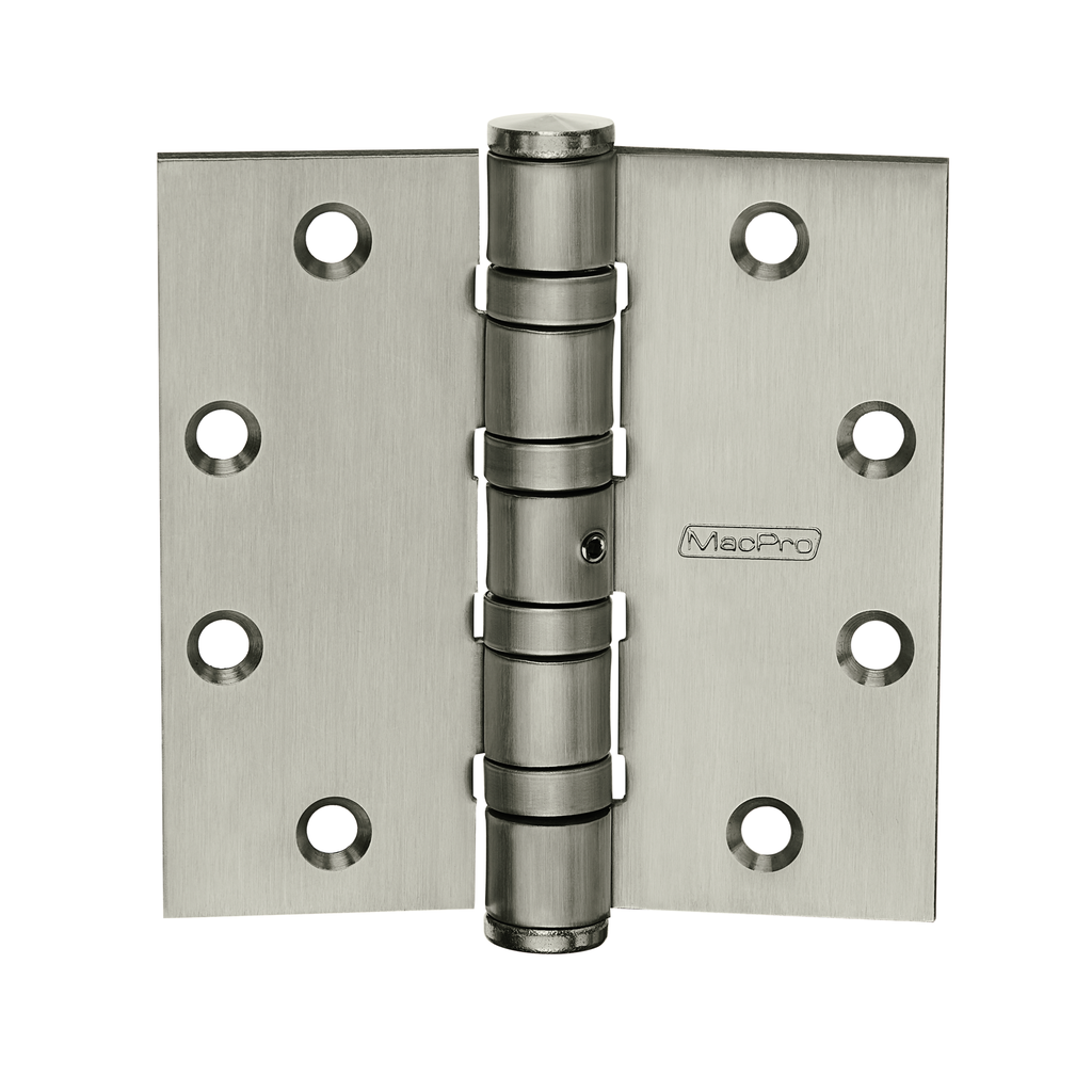 McKinney MPB99 NRP 5" x 4.5" 630 Stainless Steel Heavy Weight, 5 Knuckle, Full Mortise Ball Bearing ​Hinge