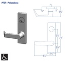 PDQ MR115 PFEF Storeroom Function Mortise Lockset