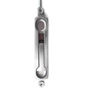 International Door Closer FB-1204 Manual Flush Bolt for Aluminum Storefront Doors - 1/4" Offset