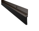 Pemko 18100DNB Brush Door Sill Sweep - 1" Black Nylon Brush, Dark Bronze