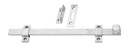 Rockwood 580-12-US26D 12" Surface Bolt, 626 Satin Chrome Finish
