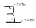 All Metal Stamping 210 83-1/4" Steel Astragal